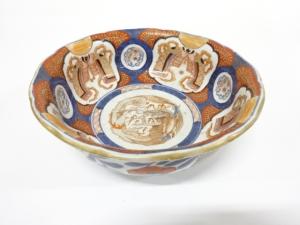 古伊万里　染錦　大鉢